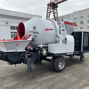 Bomba mezcladora de hormigón con motor diésel, máquina JBS40, bomba de hormigón con mezclador para proyectos de construcción - Product Image 1