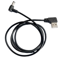 Cable de Alimentación USB a DC5.5*2.1 con Conector Recto en Ángulo de 90 Grados, Cable de Carga USB Tipo Figura 7 para Lámparas LED, Juguetes