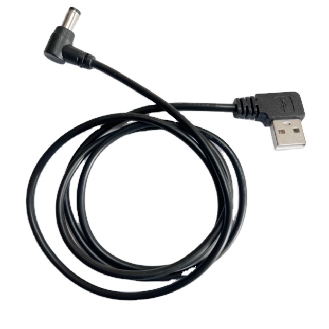 90 Degree Elbow USB to DC5.5*2.1 Straight Barrel Insert Figure 7 Elbow USB Power Cable Charging Cable for LED Dask Lamp Toys