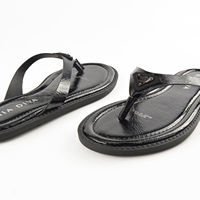 MIA DIVA Tongs et sandales décontractées sportives pour femmes avec logo triangulaire - Confort printemps-été