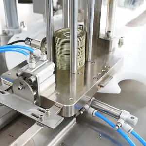 Professional Factory Custom-made Automatic Can Seamer Closing Tuna Paste Tin Pet Aluminum Can Filling Sealing Machine