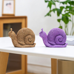 Nueva Figura Decorativa de Resina con Forma de <span class=keywords><strong>Caracol</strong></span> y Diseño de Mimbre para Mueble de <span class=keywords><strong>TV</strong></span>, Decoración de Sala de Estar o Recibidor - Product Image 3