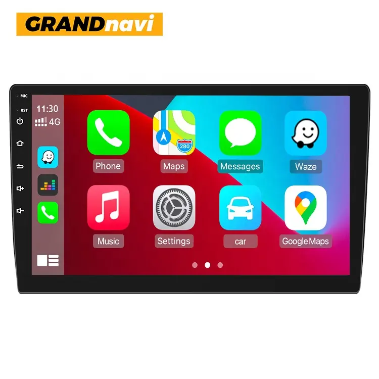 Grandnavi רכב רדיו 2 דין 9 אינץ WIFI IPS אנדרואיד מולטימדיה נגן GPS WIFI מסך מגע נגן לרכב אוניברסלי