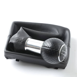 Pommeau de levier de vitesse en cuir FUXIN 5/6 vitesses pour Audi A4 boîte manuelle - Product Image 4