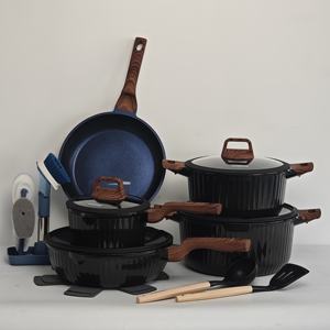 DONNOR <span class=keywords><strong>Oya</strong></span> Series <span class=keywords><strong>Pot</strong></span> de cuisine <span class=keywords><strong>en</strong></span> aluminium antiadhésif de 20 pièces - Product Image 3