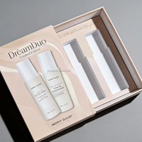 Emballage cosmétique rigide haut de gamme personnalisé, boîte cadeau à tiroir coulissant avec insert personnalisé pour 2 flacons de shampoing et d'après-shampoing