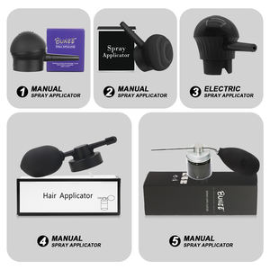 신상품 헤어 섬유 전기 스프레이 펌프 개인 라벨 헤어 섬유 어플리케이터 섬유 모발 농축 무료 제품 테스트 - Product Image 4