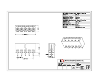 Connecteur de bornier enfichable personnalisé, mâle, pour carte de circuit imprimé, pas de 5,08 mm, 6 pôles, vert, OEM ODM, usine