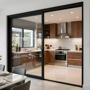 Portes coulissantes en aluminium et verre pour résidentiel, portes à <span class=keywords><strong>double</strong></span> <span class=keywords><strong>vitrage</strong></span>, portes coulissantes de patio pour balcon et cuisine - Product Image 6