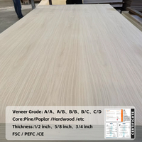 Panneau de contreplaqué en chêne blanc 4x8, placage de chêne, bois dur, âme en frêne pour meubles, armoires, panneaux muraux intérieurs - Fabricant