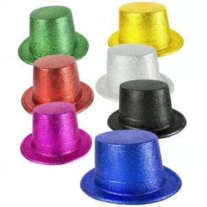 Sombrero de plástico con purpurina para fiesta, Mardi Gras multicolor, gran oferta, <span class=keywords><strong>2022</strong></span> - Product Image 1