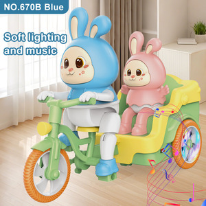 Voiture de jouet électrique à trois roues personnalisée et élégante pour enfants, en plastique, avec effets lumineux et musicaux - Product Image 4