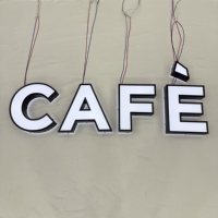 Dekorasi Tanda Akrilik Frontlit Backlit, Logo Tanda Akrilik yang Dipersonalisasi, Logo Kustom, Ideal untuk Bar dan Kedai Kopi