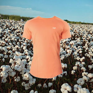 T-shirt basique pour homme à col rond, personnalisé avec impression sérigraphique, couleur unie, tissu doux, t-shirt uni - Product Image 2