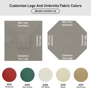 Parasols de qualité commerciale avec climatiseur, résistants au vent, en aluminium, électriques, automatiques, vente en gros - Product Image 6