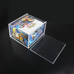 Kaydırdı manyetik Xy evrimler akrilik kayıp kökenli koruyucu 151 1st Edition Pokemon Booster kutusu akrilik kılıf