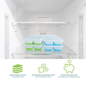 Rayshine Khuôn Giáng Sinh Sáng Tạo Dễ Tháo Lắp Được Chứng Nhận Tùy Chỉnh Khay Làm Đá Viên Bằng Silicon 14 Lỗ Không Chứa BPA Có Nắp Tháo Rời - Product Image 5