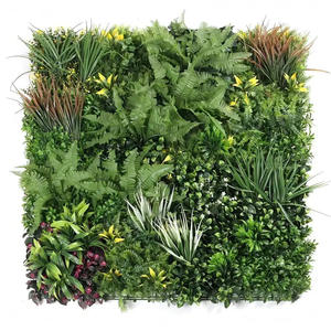 Panneaux muraux d'herbe Verdure Toile de fond murale Panneaux de buis Plante Verdure Gazon artificiel Décoration murale d'intérieur - Product Image 6