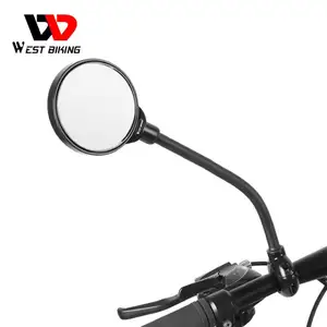 West biking retrovisor para bicicletas, espelho retrovisor de alumínio para pneus de quadro de bicicleta, outros acessórios para ciclismo
