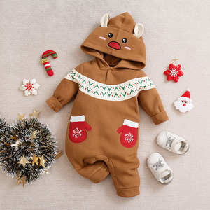 أفرول أطفال للعام الجديد عابر للحدود مع بلوفر بأكمام طويلة ، قماش منسوج للوكيل الشرائي - Product Image 1