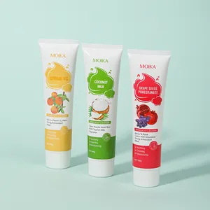 OEM orgánico Etiqueta Privada Citrus VC Granada lavado de cara a base de hierbas limpiador facial aminoácido para la piel seca blanqueamiento y reparación
