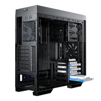 Boîtier d'ordinateur GAMEMAX Dark Silent Steel en plastique, format ATX Mid Tower, design anti-bruit des ventilateurs, 7 emplacements d'extension pour système PC de jeu