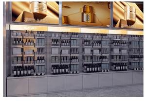 Vitrine <span class=keywords><strong>de</strong></span> présentation <span class=keywords><strong>de</strong></span> cosmétiques blanche personnalisable avec éclairage, modèle HongMing 24081401 pour salons <span class=keywords><strong>de</strong></span> beauté - Product Image 5