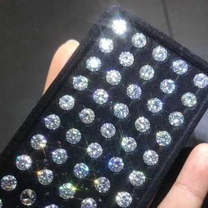 Moissanite blanche 1mm 1.2mm 1.5mm 1.8mm 2mm <span class=keywords><strong>2</strong></span>.5mm <span class=keywords><strong>2</strong></span>.8mm DEF GH Melee VVS pour montres et bijoux chaîne cubaine - Product Image 3