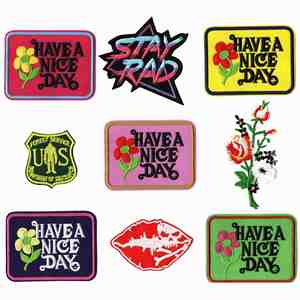 Parches Tridimensionales Creativos de Bordado al por Mayor, Diseño de Dibujos Animados, Lindos, con Velcro - Product Image 6