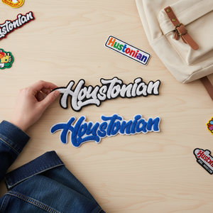 カスタム服タグ付き3Dタグデザインアイアンロゴシェニールパッチ刺繍パッチアルファベットバッジカスタム刺繍パッチ - Product Image 5