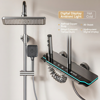 Accessoire très demandé : Robinet de douche encastré noir avec contrôle de la baignoire intégré au mur et fonction Watermark dissimulée