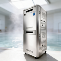 Chaudière à vapeur à double écran JOWIN 100KW 400V personnalisée en acier inoxydable 304 pour spa, piscine, contrôle automatique, bain de vapeur