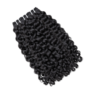 Extensioni di <span class=keywords><strong>capelli</strong></span> ricci indiani Remy vergini con <span class=keywords><strong>fascia</strong></span> piatta, doppia trama <span class=keywords><strong>a</strong></span> macchina, da cucire, pacchi all'ingrosso - Product Image 1
