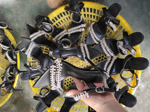 Rhinestone cao gót chất lượng cao ngón chân nhọn <span class=keywords><strong>Hi</strong></span> gót dép cho phụ nữ - Product Image 6