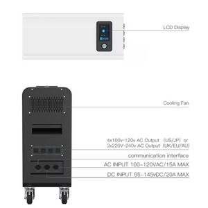 3000W Sistema de energía solar Estación de generador portátil 1000W 2000 vatios para el hogar y el comercio - Product Image 3