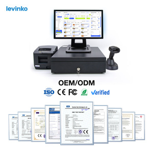 A11-in-one cảm ứng hiển thị Android Máy <span class=keywords><strong>POS</strong></span> cà phê cửa hàng điểm của hệ thống bán hàng hệ thống thanh toán kiểm tra truy cập - Product Image 5