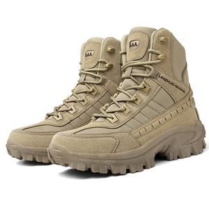 Chaussures de randonnée TSB35 Marron Vert Désert Qualité Garantie Personnalisée Chaussures de randonnée montantes en cuir pour l'extérieur - Product Image 1