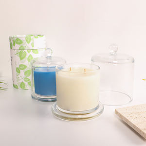 Giá Đỡ Nến Thủy Tinh Hình Vòm Hình Chuông Chất Lượng Cao Chịu Nhiệt Rỗng Có Nắp Đậy Bằng Thủy Tinh - Product Image 4