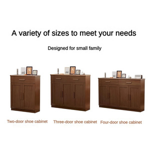 ตู้เก็บรองเท้าไม้เฟอร์นิเจอร์บ้านทันสมัยหรูหราดีไซน์ล่าสุดของจีน - Product Image 5