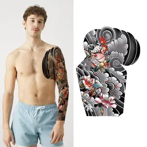Wholesale Tiger Dragon Waterproof Temporary Arm Tattoo Non-Toxic Sexy Fake Full Arm Sticker For Men And Women