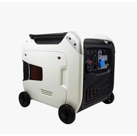 Générateur à essence silencieux 7KW, 7000W, onde sinusoïdale pure, démarrage électrique, pour la maison, le camping, les camping-cars