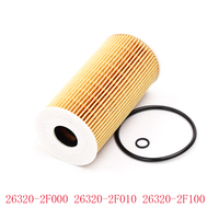 Filtres à huile Antomotives 26320-2F000 26320-2F100 26320-2F010 (Métal et papier filtre, garantie 1 an)