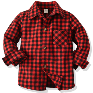 Three-piece set, t-<strong>shirt</strong> and pants for children, <strong>boy's</strong> clothing, plaid, <strong>Christmas</strong> style, new collection 2020 - Product Image 3
