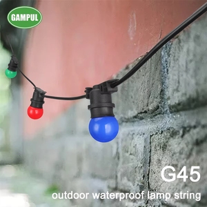 <span class=keywords><strong>Guirnalda</strong></span> de Luces LED G45 para Exteriores, 32.8 Pies, con Energía <span class=keywords><strong>Solar</strong></span>, para Decoración Navideña, Bodas y Terrazas, Proveedor Dorado - Product Image 5