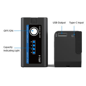 Batterie d'appareil photo numérique Mamen Np-F750t Li-Ion grande capacité 6000mah 7.4v rechargeable, batteries numériques Np-F pour appareil photo - Product Image 6