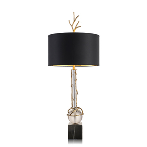 Lampe de table de luxe avec verre doré pour la maison et l'hôtel - Product Image 1