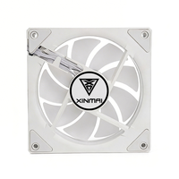 Ventilateur de boîtier PC silencieux AntarcChill OEM 120 mm blanc avec télécommande 6 broches et ventilateur de refroidissement ARGB pour CPU