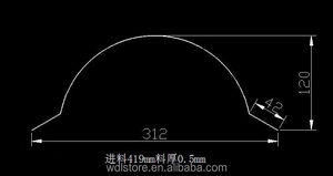 Ridge Capping Rollforming Equipment/ Ridge Cap <b>Tile</b> Forming Machine/ridge Cap Colour Coated <b>Tile</b> Machine Baffle Ceiling - Product Image 5