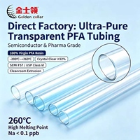 Tuyau PFA haute pureté, tube à faible teneur en extraitables et faible émission de gaz pour l'alimentation chimique des usines de fabrication de plaquettes et les analyseurs de laboratoire