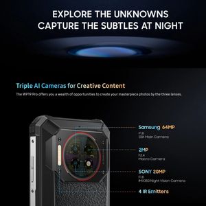 สำหรับ <span class=keywords><strong>oukitel</strong></span> WP19 Pro G99 6.8นิ้วรุ่นใหม่ล่าสุด8GB + 256GB Helio OCTA-core NFC แบตเตอรี่22000mAh 3W PD ชาร์จเกม120Hz - Product Image 6